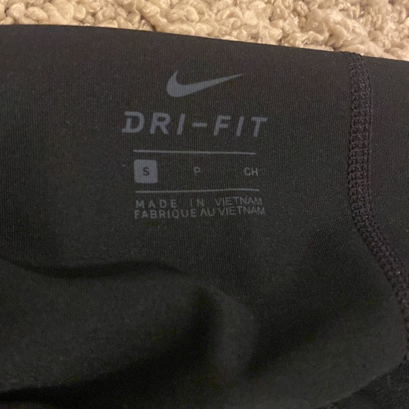 Nike Pro Dri Fit Capris Leggings Sz Small Blck New Without Tags - Picture 2 of 9